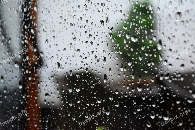 Rain Window Weather Wet Sad