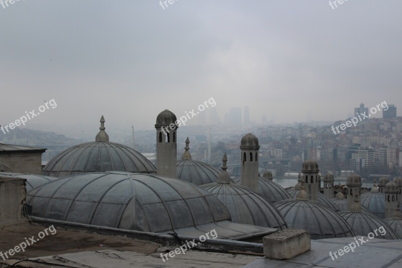 Dome Külliye Süleymaniye Mosque Roof Top