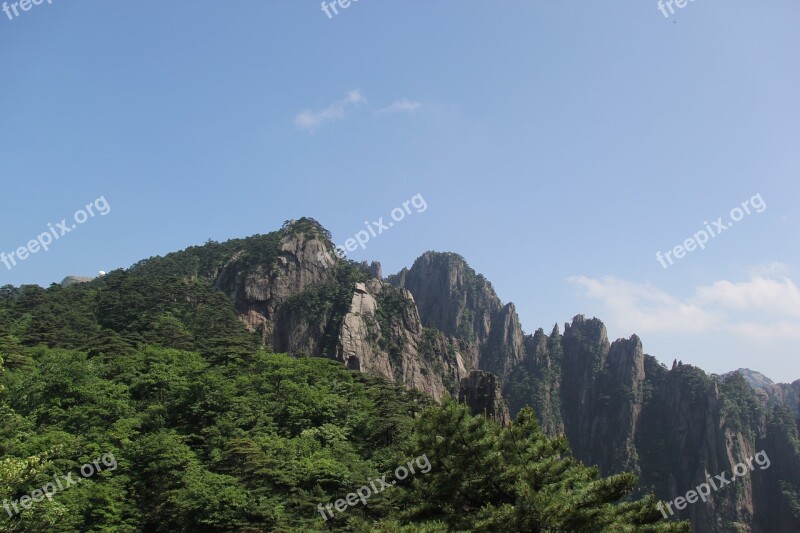 Huangshan Map Of China The Scenery Free Photos