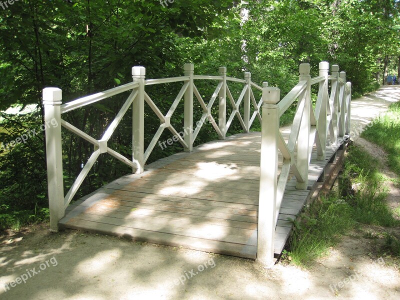 Bridge Summer White Park Nature