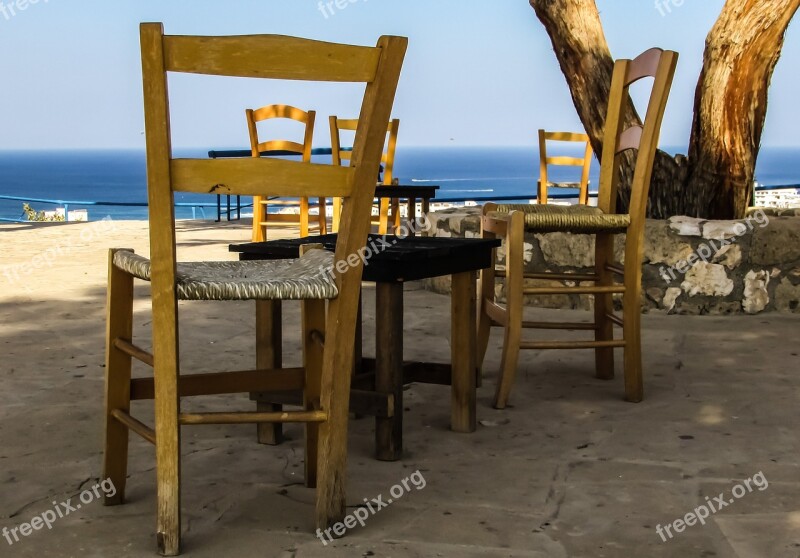 Square Chairs View View Point Horizon