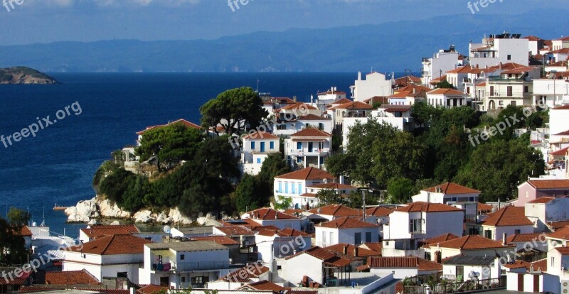 Greece Skiathos Chora Town Island