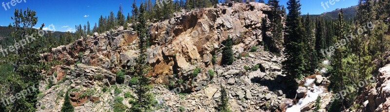 Panorama Glacier Creek Nature Tourism Travel