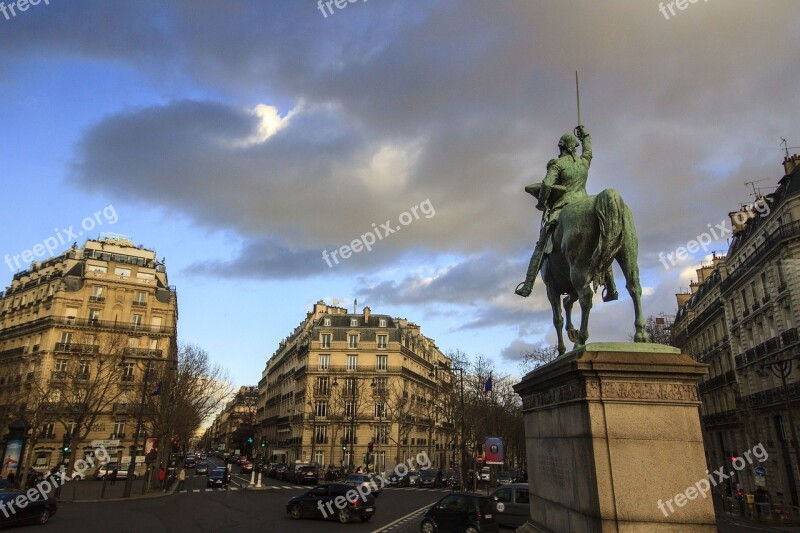 Paris Louis Xiv France Statue Urban