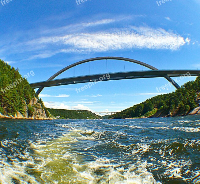 Svinesund Bridge Iddefjorden Ringdal Fjord Limit Inlet