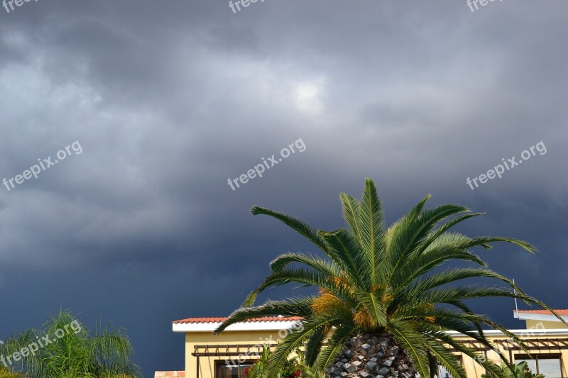 Thunderstorm Palma Cloud Sky Grey Sky