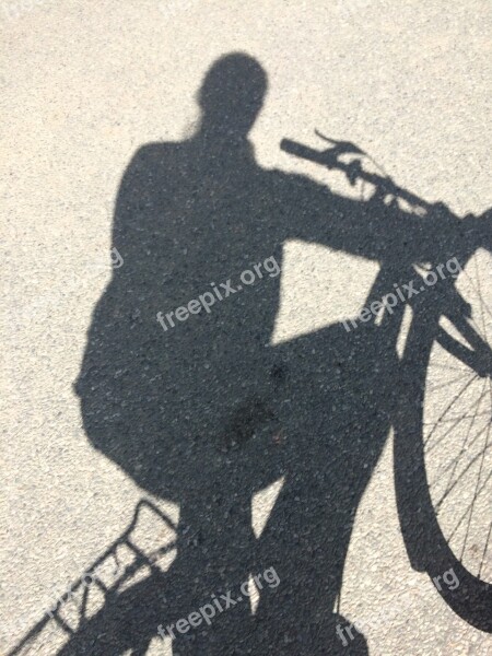 Bike Shadow Sunshine Mirror Image Free Photos