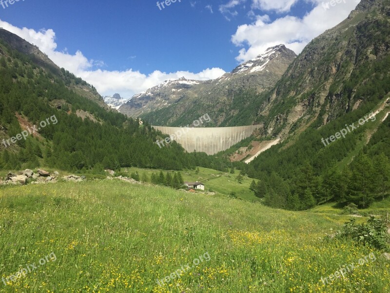 Dam Mountain Prato Valle Landscape