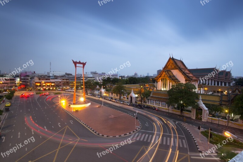 Giant Swing Bangkok The Symbol Religion Thailand