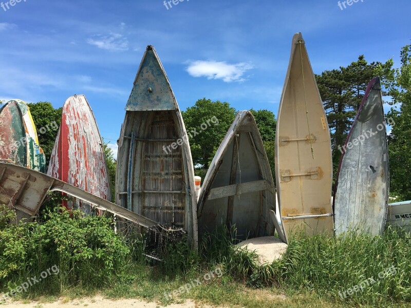 Maine Boats Blue Summer Tourism