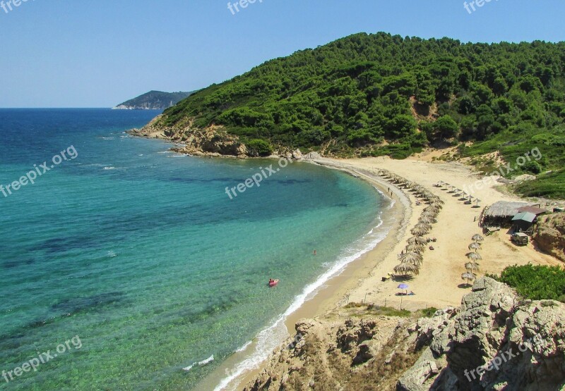 Greece Skiathos Agkistros Beach Island Paradise