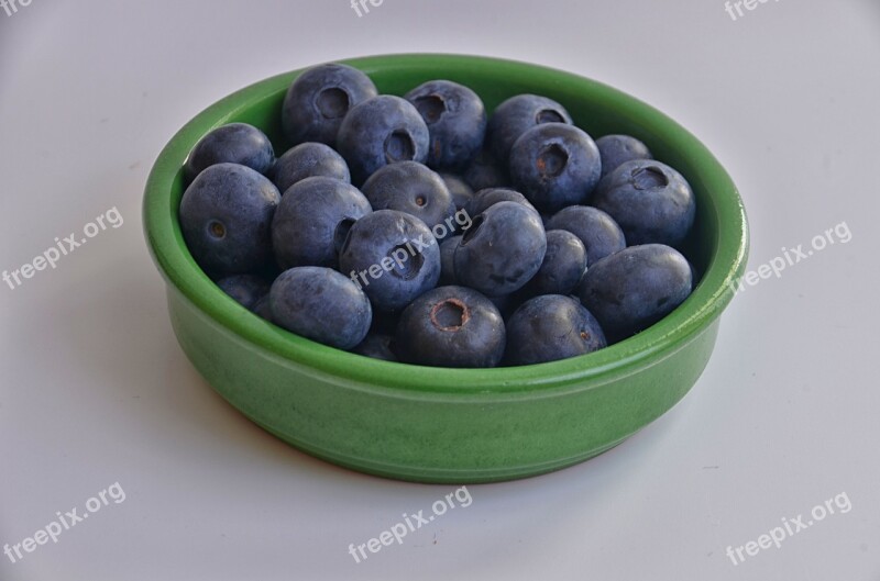 Blueberries Fruit Healthy Food Table Healthy Eating