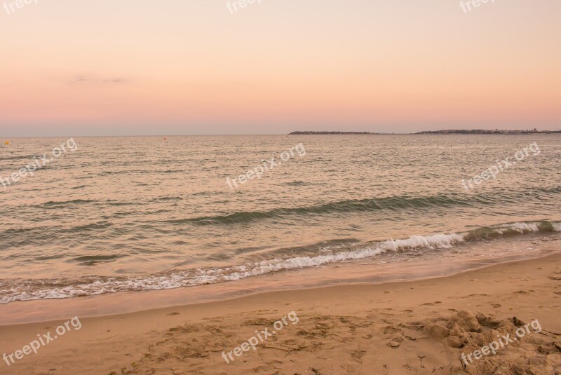 Sea Sunset Evening Black Sea Tranquility