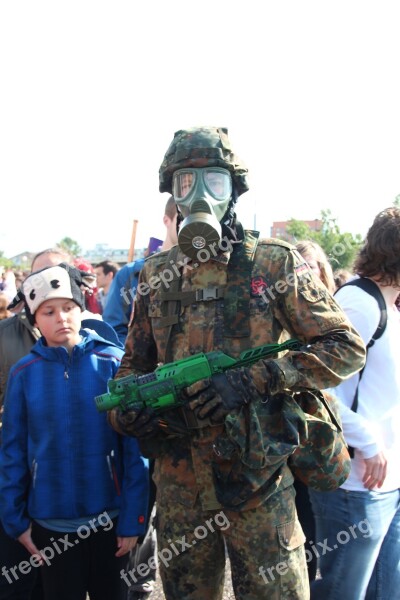 War Cosplay Dressed Up Soldier Fear