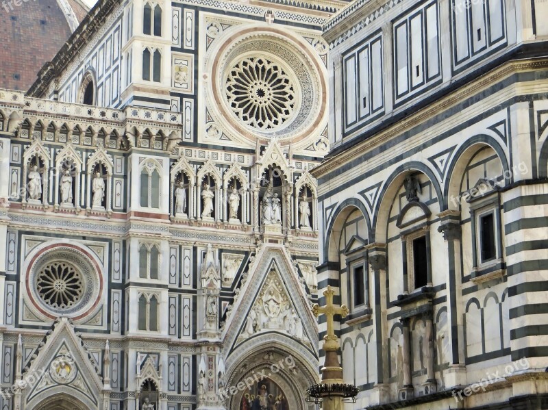 Florence Cathedral Portal Facade Architecture