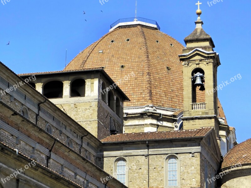 Italy Florence Dome Church San Lorenzo