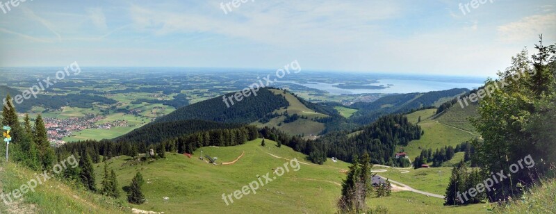 Germany Bavaria Aschau Kampenwand Alpenblick