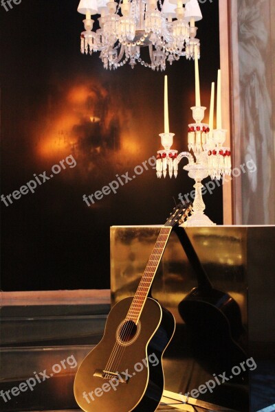 Music Guitar Candle Holder Art Free Photos