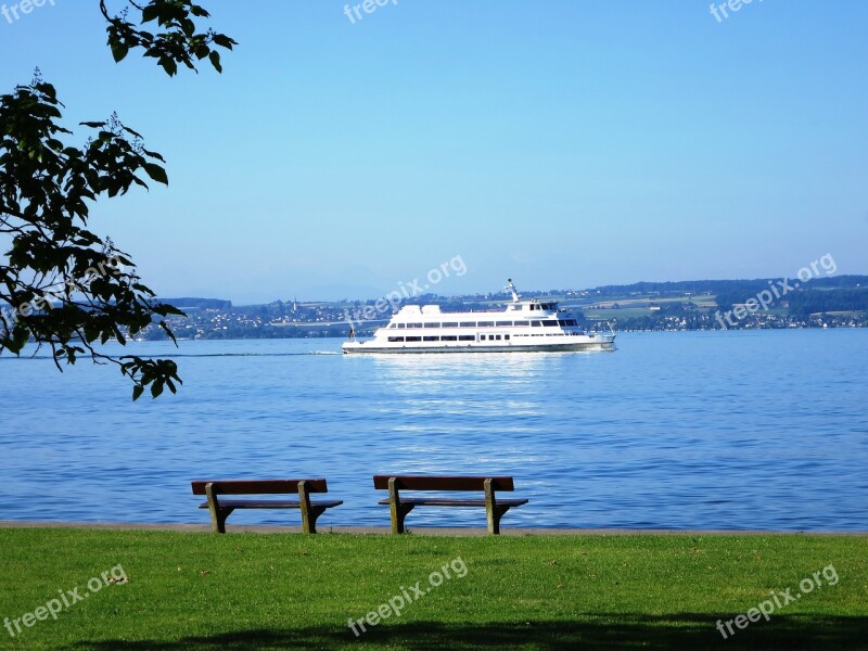 Excursion Ship Lake Constance Ship Idyllic Free Photos