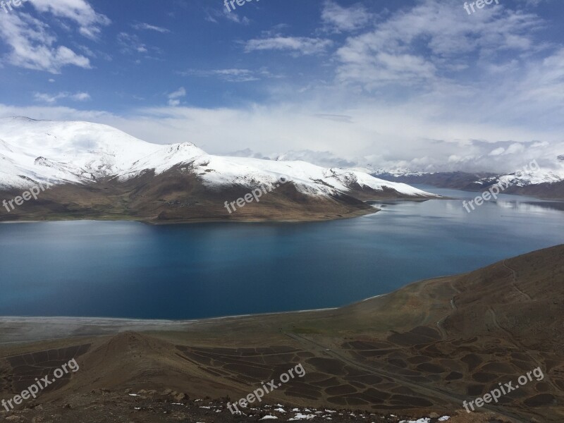 Tibet The Scenery Yanghu Free Photos