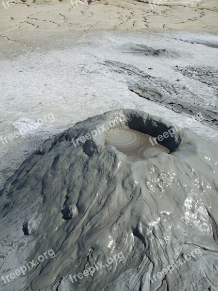 Mud Volcano Volcano Mud Buzau Romania