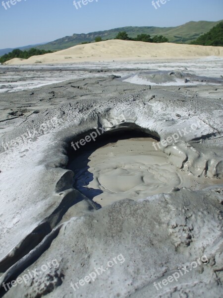 Mud Volcano Volcano Mud Buzau Romania