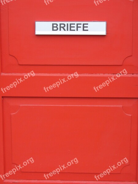 Post Mailbox Red Letter Boxes Send