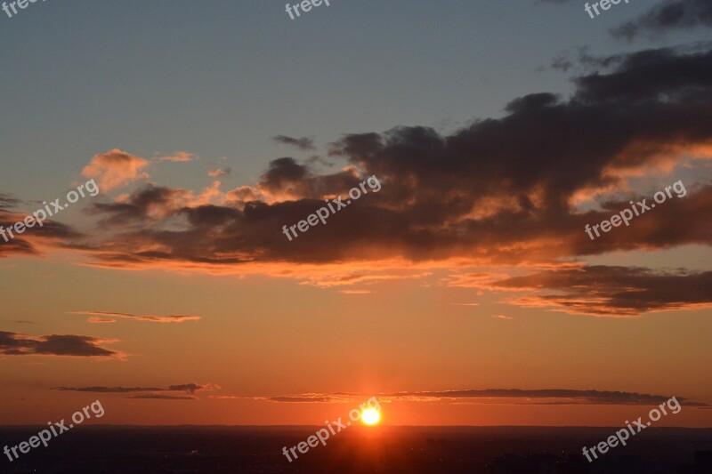 Sundown Sun Sunset Sky Nature