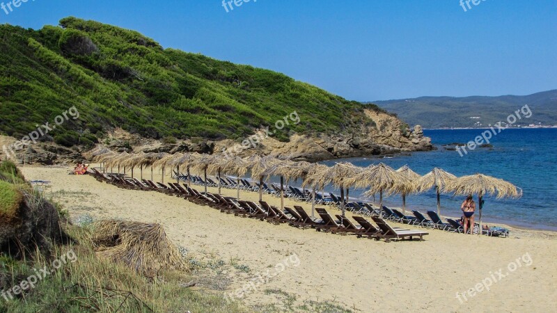 Greece Skiathos Mandraki Beach Summer