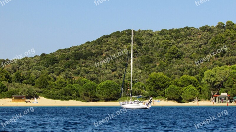 Greece Tsougkria Island Beach Aegean