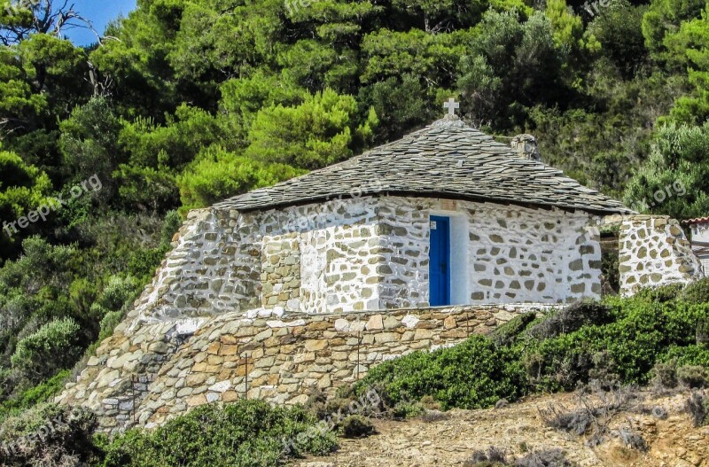 Greece Tsougkria Island Church Ayios Floros