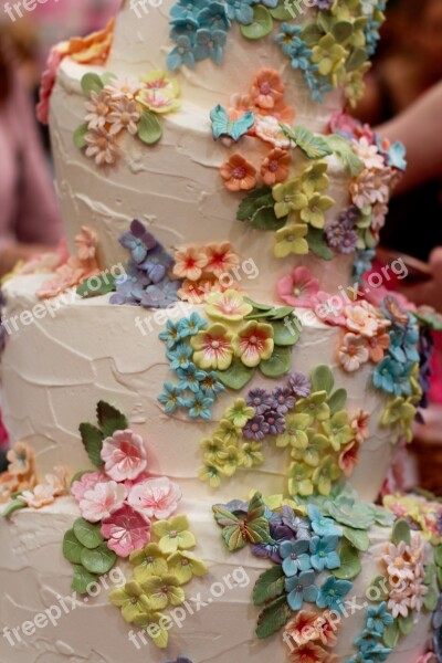 Wedding Cake Flowers Decoration Marry Wedding