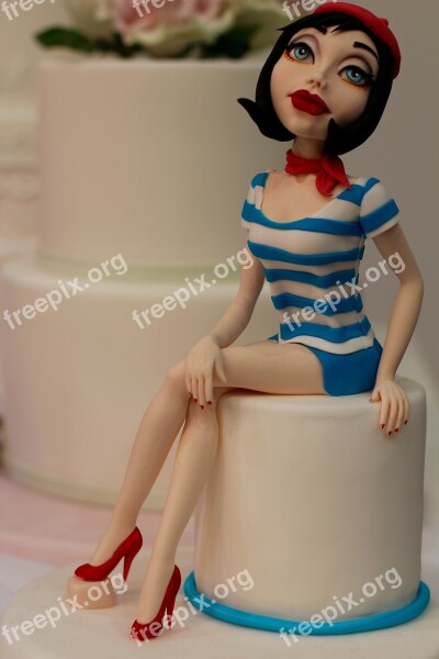 Cake Sailor Suit Marina Fisher Woman Model