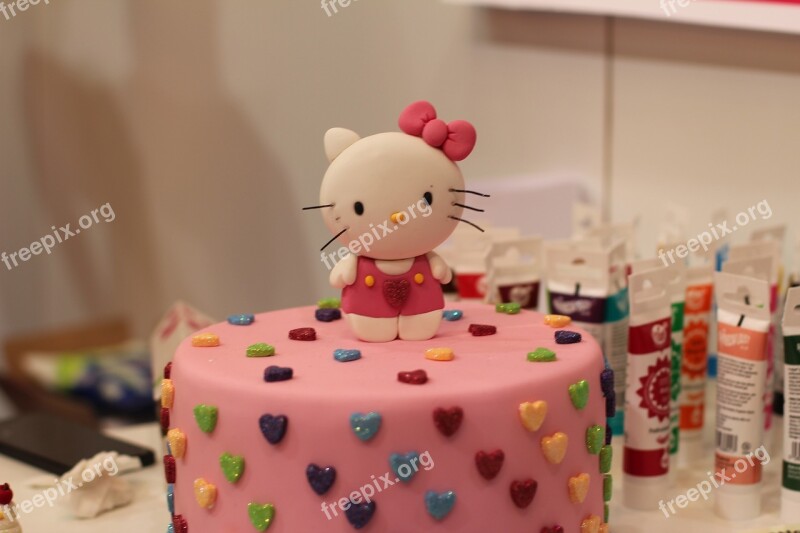 Hello Kitty Cake Art Motivational Pie Model