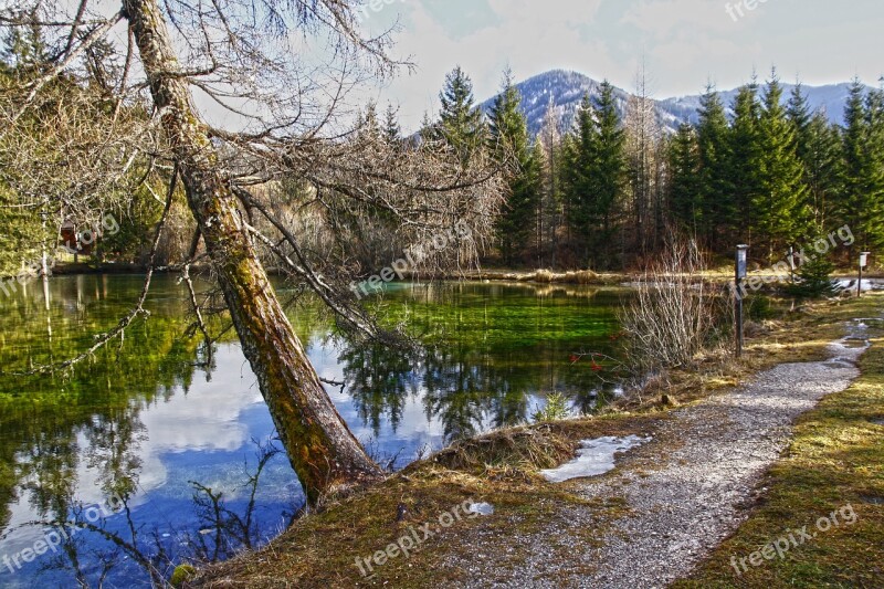 Austria Styria Green Lake Pfarr Lake Hochschwab