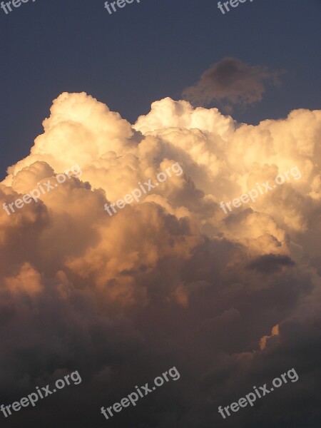 Clouds Sky Sunset Heavy Clouds Stormy