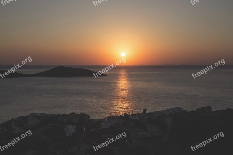 Sunset Sunrise Sea Ocean Landscape