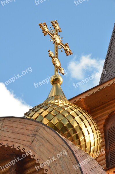 Church Cross Religion Russian Orthodox