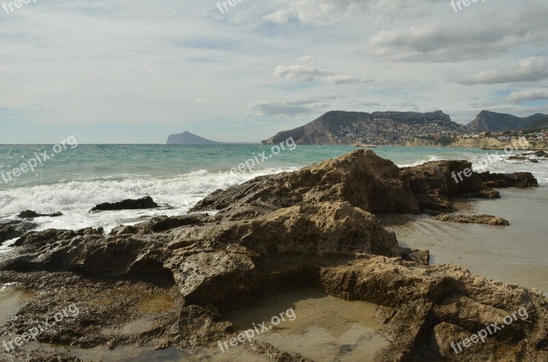 Sea Beach Rock Branding Landscape