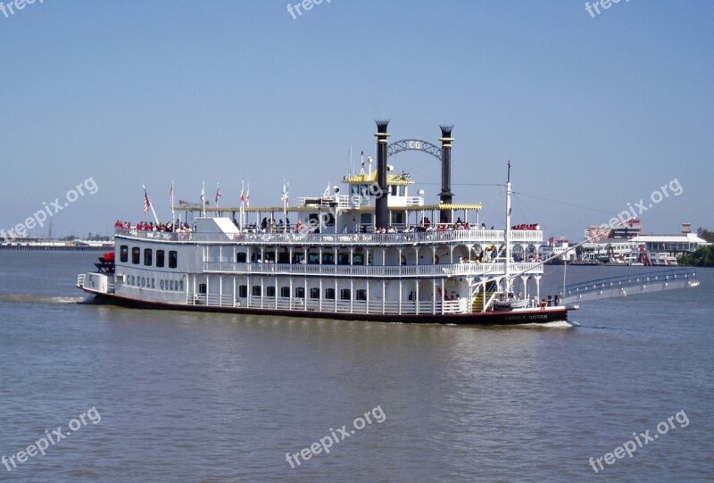 Riverboat Nautical River Sightseeing New Orleans