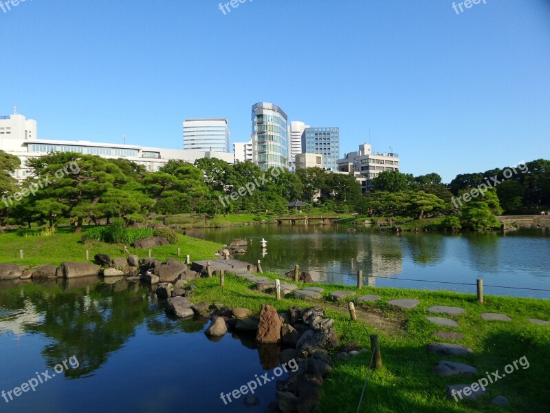 Tokyo Garden Ponds Green Buildings