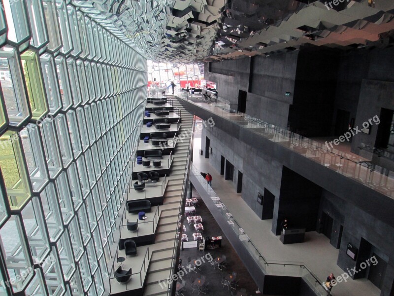 Harpa Musichall Reykjavik Iceland Interior Design