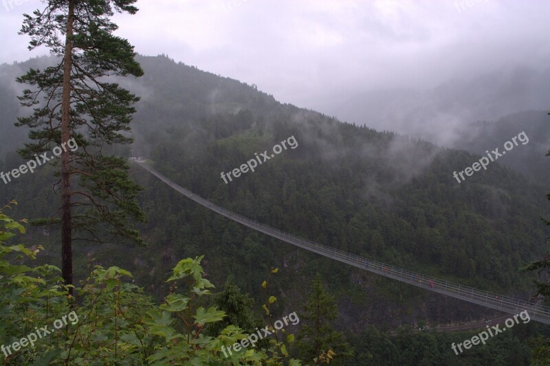 Pedestrian Suspension Bridge Highline 179 Tyrol Places Of Interest Reutte