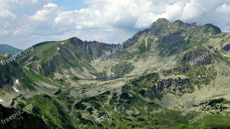 Tatry Mountains The High Tatras Landscape Valley Of Five Ponds