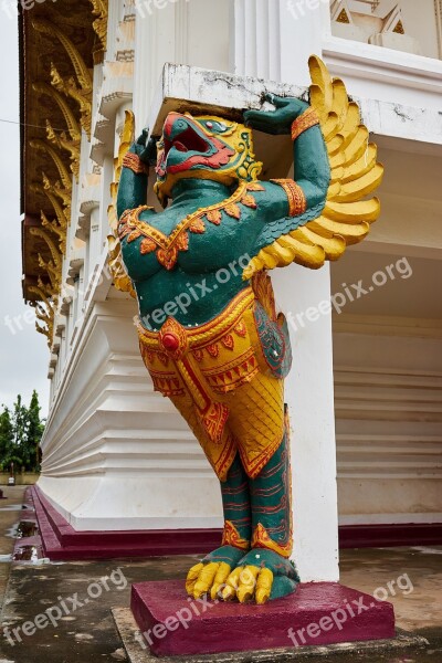 Deity God Buddhism Statue Eagle