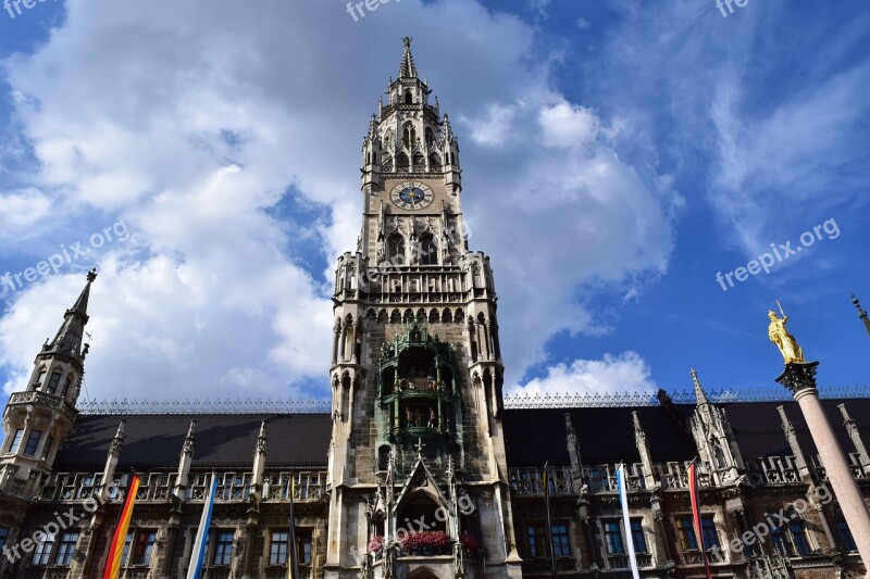 Rathaus Munich Town Hall Munich Historically Facade