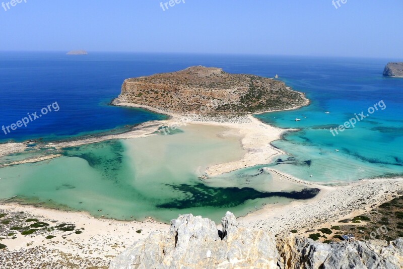 Beach Bay Beautiful Beaches Crete Balos Beach