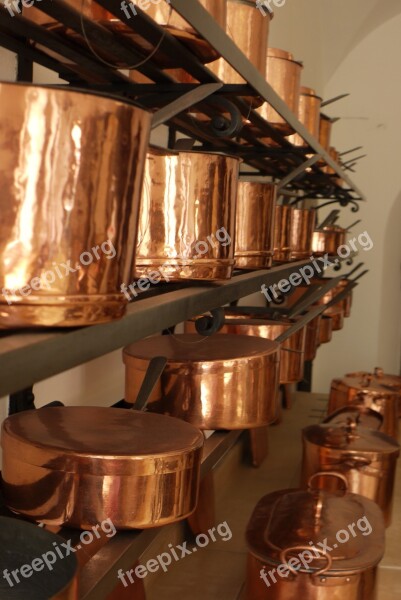 Neuschwanstein Kitchen Copper Pans Utensil