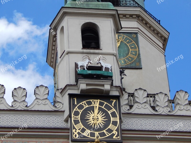 Poznan City The Old Town Old Buildings Poland