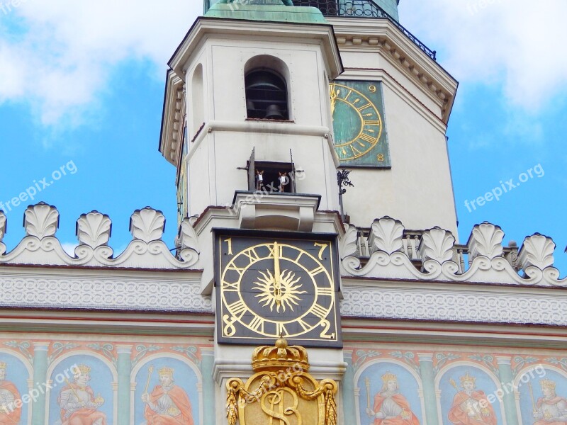 Poznan City The Old Town Old Buildings Poland